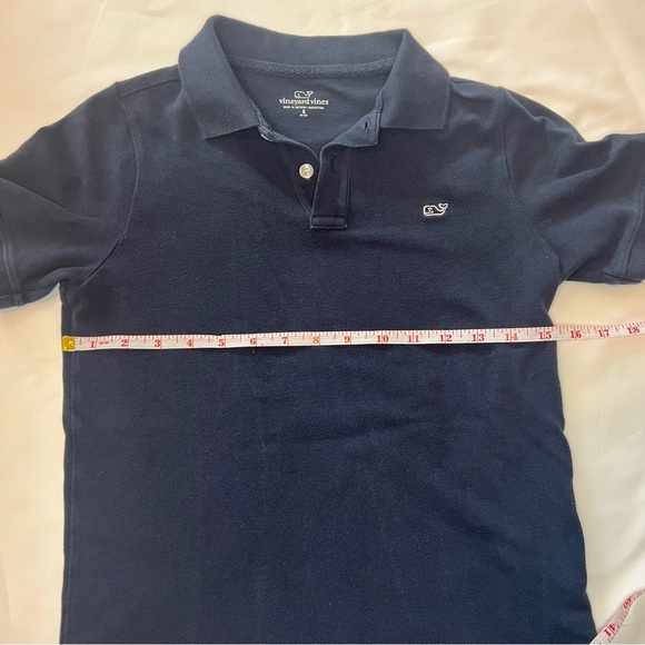 Vineyard Polo Boys shirt Size S 8/10 Navy Blue - Picture 4 of 5